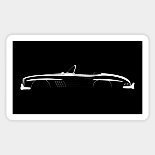 Mercedes-Benz 300 SL Roadster Silhouette Magnet